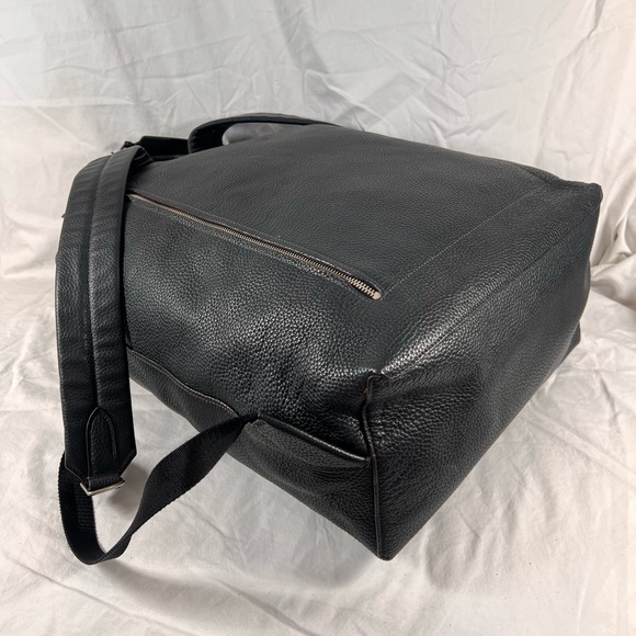 COACH Black Leather Drawstring Buckle XL Backpack Bag E1593 72005 - Picture 9 of 16